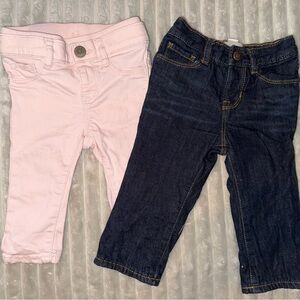 GAP Kids Pink and Dark Blue Jeans Set